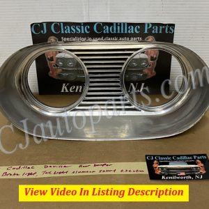 OEM 1961 Cadillac Deville Eldorado Fleetwood BRAKE LIGHT TAIL LIGHT ALUMINUM ESCUTCHEON INSERT BEZEL #1475504